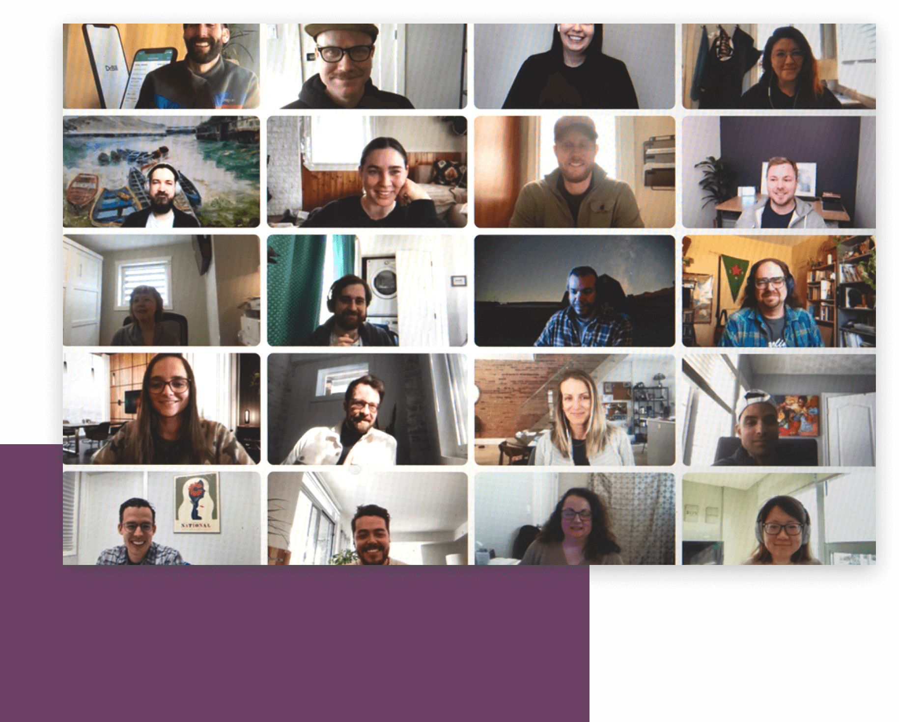 Grid of Dr. Bill employees.